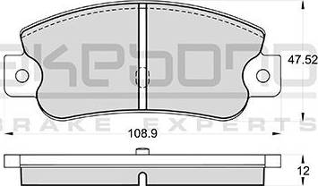 Akebono AN-4192K - Kit de plaquettes de frein, frein à disque cwaw.fr