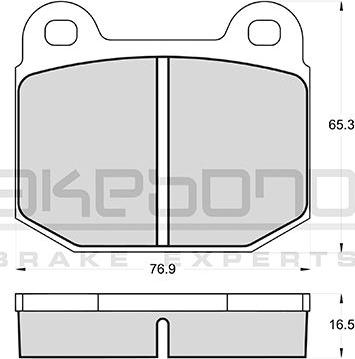 Akebono AN-4140KE - Kit de plaquettes de frein, frein à disque cwaw.fr