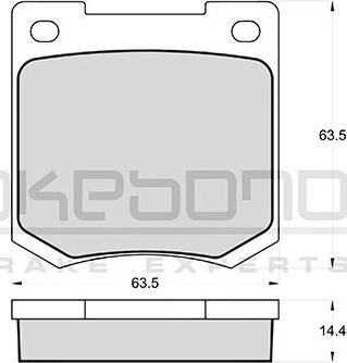 Akebono AN-4159K - Kit de plaquettes de frein, frein à disque cwaw.fr