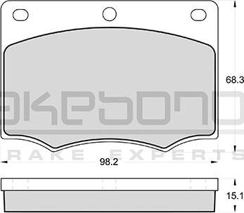 Akebono AN-4151KE - Kit de plaquettes de frein, frein à disque cwaw.fr