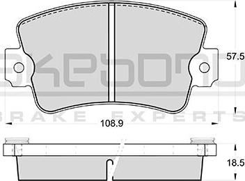 Akebono AN-4153WKE - Kit de plaquettes de frein, frein à disque cwaw.fr