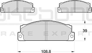 Akebono AN-4164WKE - Kit de plaquettes de frein, frein à disque cwaw.fr