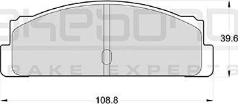 Akebono AN-4128K - Kit de plaquettes de frein, frein à disque cwaw.fr