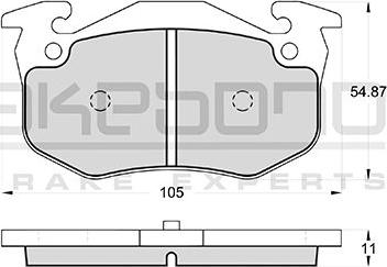 Akebono AN-4391K - Kit de plaquettes de frein, frein à disque cwaw.fr