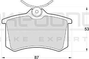 Akebono AN-4398KE - Kit de plaquettes de frein, frein à disque cwaw.fr