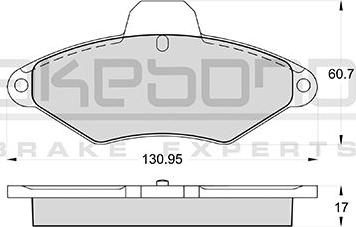 Akebono AN-4393WKE - Kit de plaquettes de frein, frein à disque cwaw.fr