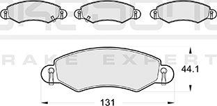 Akebono AN-4344WKE - Kit de plaquettes de frein, frein à disque cwaw.fr