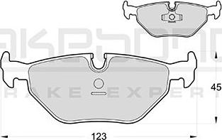 Akebono AN-4340K - Kit de plaquettes de frein, frein à disque cwaw.fr