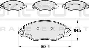 Akebono AN-4356KE - Kit de plaquettes de frein, frein à disque cwaw.fr