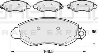 Akebono AN-4358WK - Kit de plaquettes de frein, frein à disque cwaw.fr