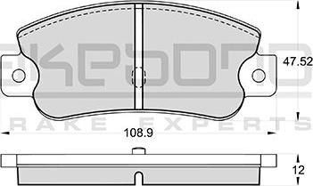 Akebono AN-4353KE - Kit de plaquettes de frein, frein à disque cwaw.fr