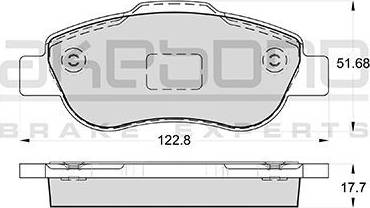 Akebono AN-4364K - Kit de plaquettes de frein, frein à disque cwaw.fr