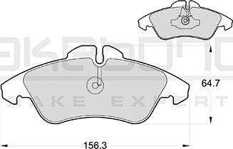 Akebono AN-4309KE - Kit de plaquettes de frein, frein à disque cwaw.fr