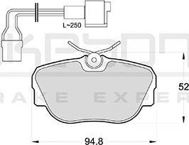 Akebono AN-4304WK - Kit de plaquettes de frein, frein à disque cwaw.fr