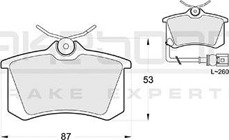 Akebono AN-4300WKE - Kit de plaquettes de frein, frein à disque cwaw.fr