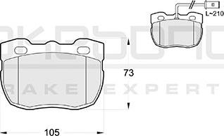 Akebono AN-4301WKE - Kit de plaquettes de frein, frein à disque cwaw.fr