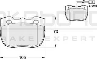 Akebono AN-4301WK - Kit de plaquettes de frein, frein à disque cwaw.fr