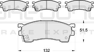 Akebono AN-4302WKE - Kit de plaquettes de frein, frein à disque cwaw.fr