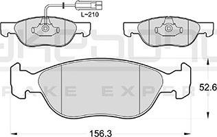 Akebono AN-4318WKE - Kit de plaquettes de frein, frein à disque cwaw.fr