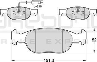 Akebono AN-4313WK - Kit de plaquettes de frein, frein à disque cwaw.fr