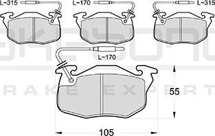 Akebono AN-4385WKE - Kit de plaquettes de frein, frein à disque cwaw.fr