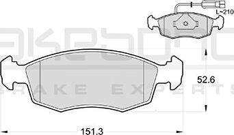 Akebono AN-4249WKE - Kit de plaquettes de frein, frein à disque cwaw.fr