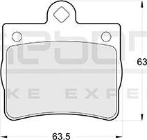 Akebono AN-4248KE - Kit de plaquettes de frein, frein à disque cwaw.fr