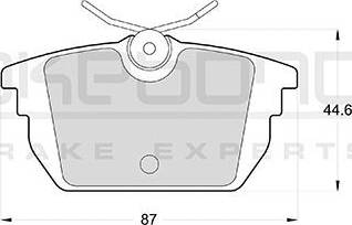 Akebono AN-4255K - Kit de plaquettes de frein, frein à disque cwaw.fr