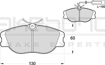 Akebono AN-4258WKE - Kit de plaquettes de frein, frein à disque cwaw.fr