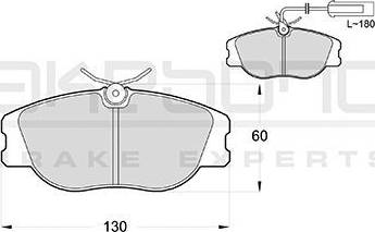 Akebono AN-4258WK - Kit de plaquettes de frein, frein à disque cwaw.fr