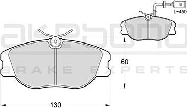 Akebono AN-4208WKE - Kit de plaquettes de frein, frein à disque cwaw.fr