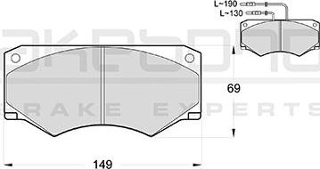 Akebono AN-4202WKE - Kit de plaquettes de frein, frein à disque cwaw.fr