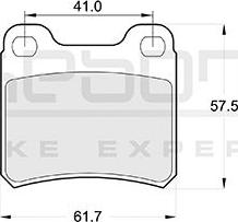 Akebono AN-4218K - Kit de plaquettes de frein, frein à disque cwaw.fr