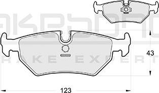 Akebono AN-4212KE - Kit de plaquettes de frein, frein à disque cwaw.fr