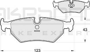 Akebono AN-4212K - Kit de plaquettes de frein, frein à disque cwaw.fr