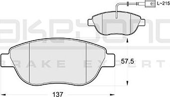 Akebono AN-4286WKE - Kit de plaquettes de frein, frein à disque cwaw.fr