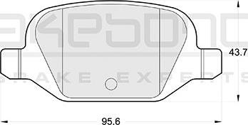 Akebono AN-4280KE - Kit de plaquettes de frein, frein à disque cwaw.fr