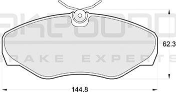 Akebono AN-4281KE - Kit de plaquettes de frein, frein à disque cwaw.fr