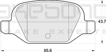 Akebono AN-4278KE - Kit de plaquettes de frein, frein à disque cwaw.fr