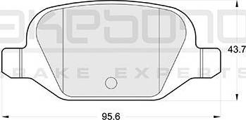 Akebono AN-4278K - Kit de plaquettes de frein, frein à disque cwaw.fr