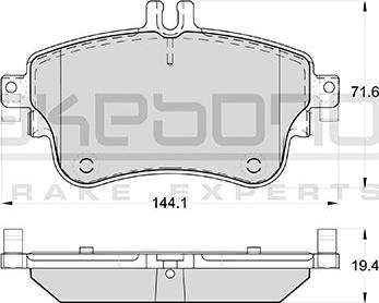 Akebono AN-4790WK - Kit de plaquettes de frein, frein à disque cwaw.fr