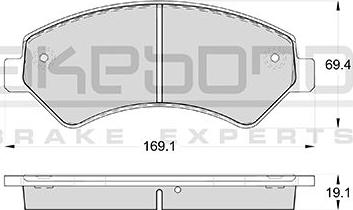 Akebono AN-4792WK - Kit de plaquettes de frein, frein à disque cwaw.fr