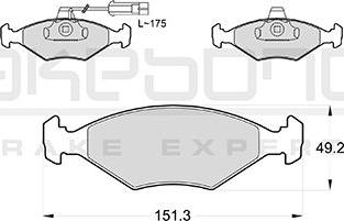 Akebono AN-4759KE - Kit de plaquettes de frein, frein à disque cwaw.fr