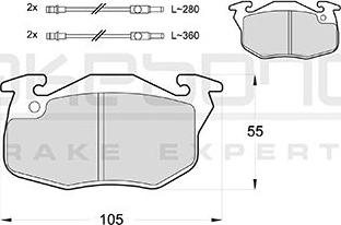 Akebono AN-4753WK - Kit de plaquettes de frein, frein à disque cwaw.fr