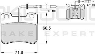 Akebono AN-4752WK - Kit de plaquettes de frein, frein à disque cwaw.fr