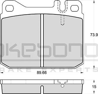 Akebono AN-4757K - Kit de plaquettes de frein, frein à disque cwaw.fr