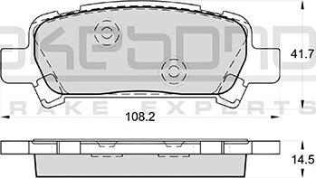 Akebono AN-475WK - Kit de plaquettes de frein, frein à disque cwaw.fr