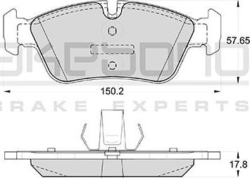 Akebono AN-4760K - Kit de plaquettes de frein, frein à disque cwaw.fr