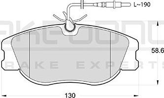 Akebono AN-4761WKE - Kit de plaquettes de frein, frein à disque cwaw.fr