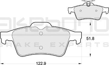 Akebono AN-4768K - Kit de plaquettes de frein, frein à disque cwaw.fr